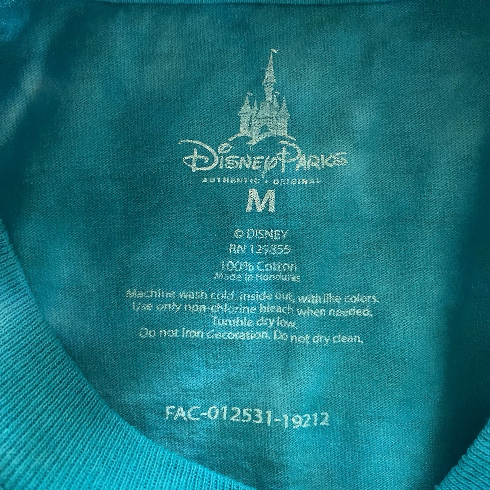 2019 Disney World New Year T Shirt Mens Medium Blue Tie Dye 2010s Orlando FL gallery