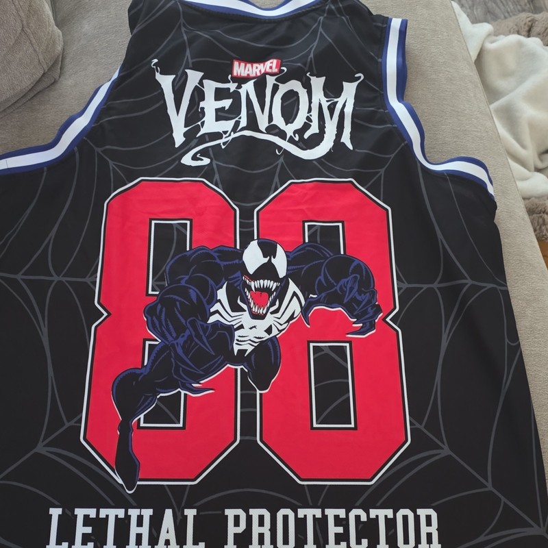 Marvel Venom Lethal Protector '88 Mesh Sleeveless Crew Neck Tee Black 2XL gallery