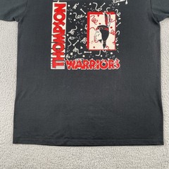 Vintage Thompson Warriors Homecoming Jerzees Large Black T Shirt Made In USA