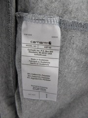 Carhartt Shirt Men Medium Gray Pullover Loose Fit Pocket Work Wear Outdoor