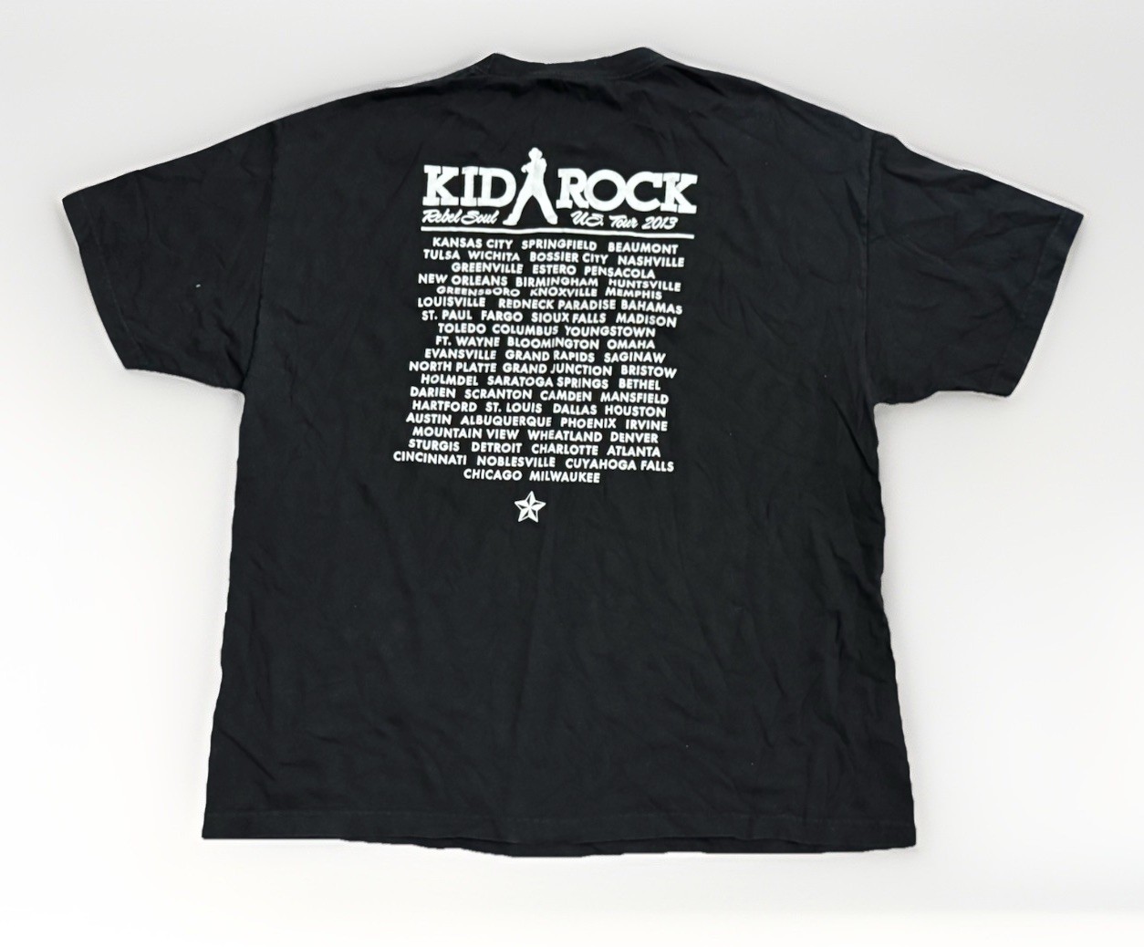 Kid Rock Rebel Soul 2013 Concert Tour Graphic Print T-Shirt Men’s 2XL gallery