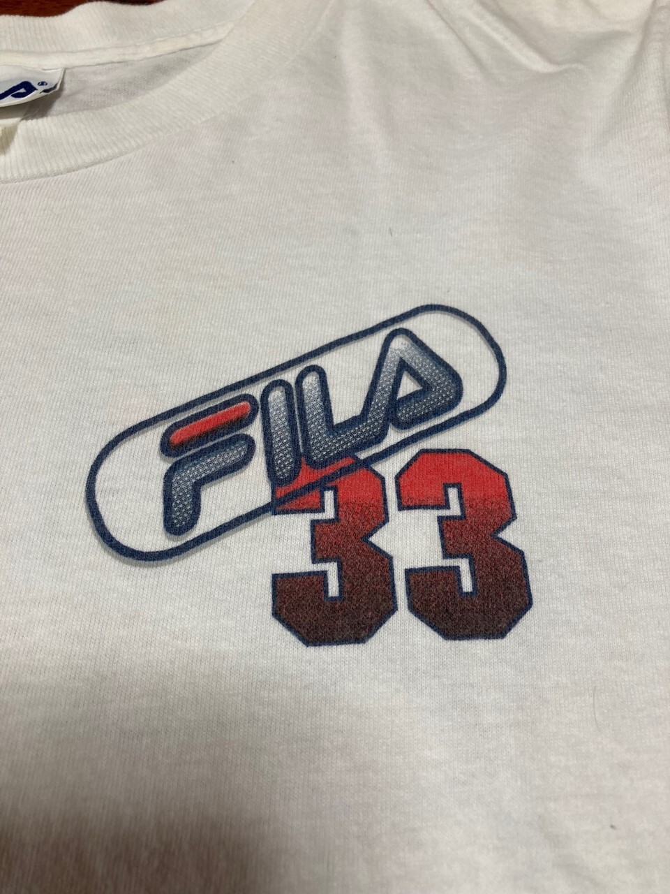 Grant Hill NBA Detroit Pistons FILA 33 Tee T Shirt One Size White Vintage 90's gallery
