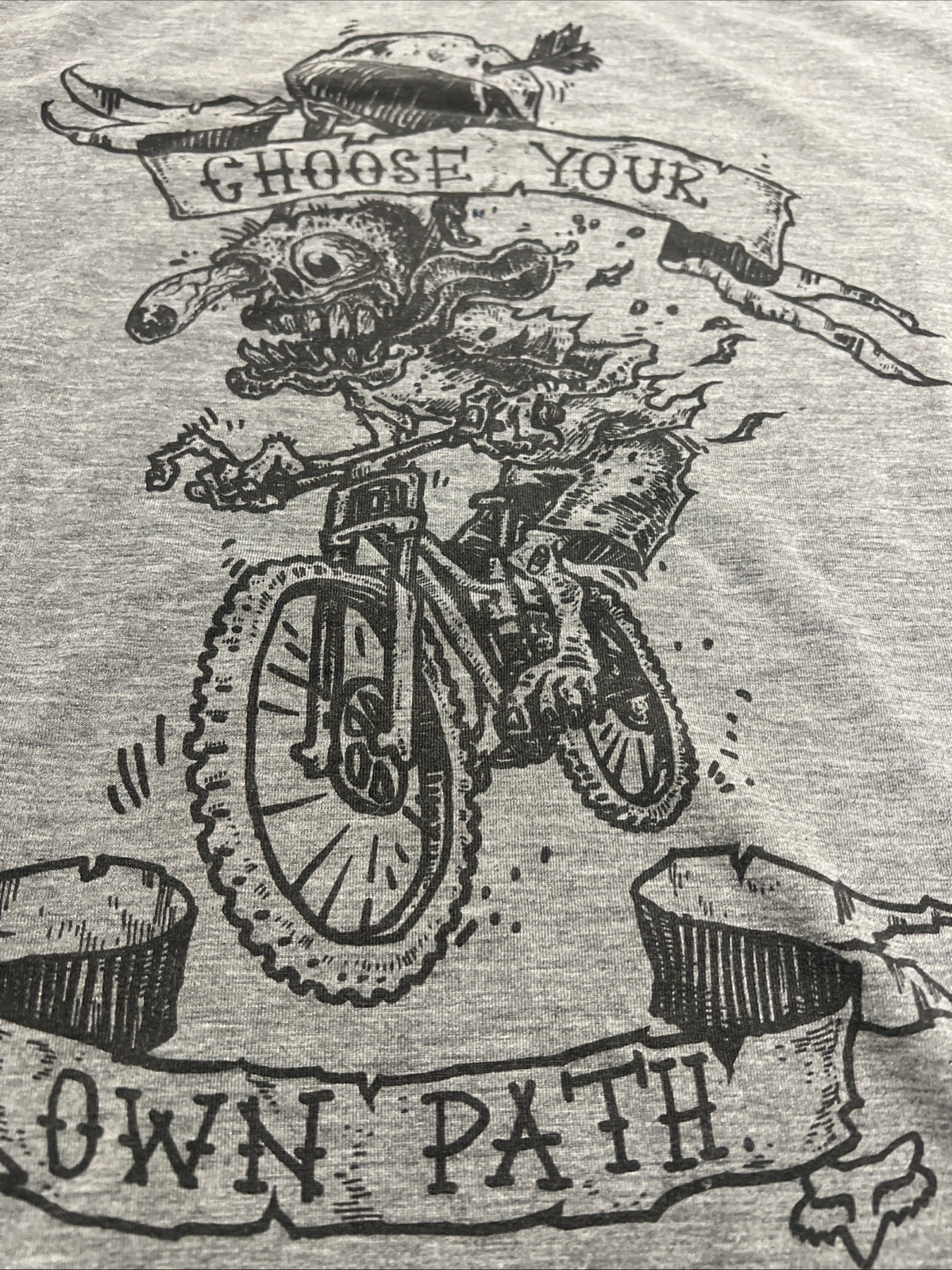 Fox Racing Grey Active T Shirt Size Mens Medium Choose Your Own Path gallery