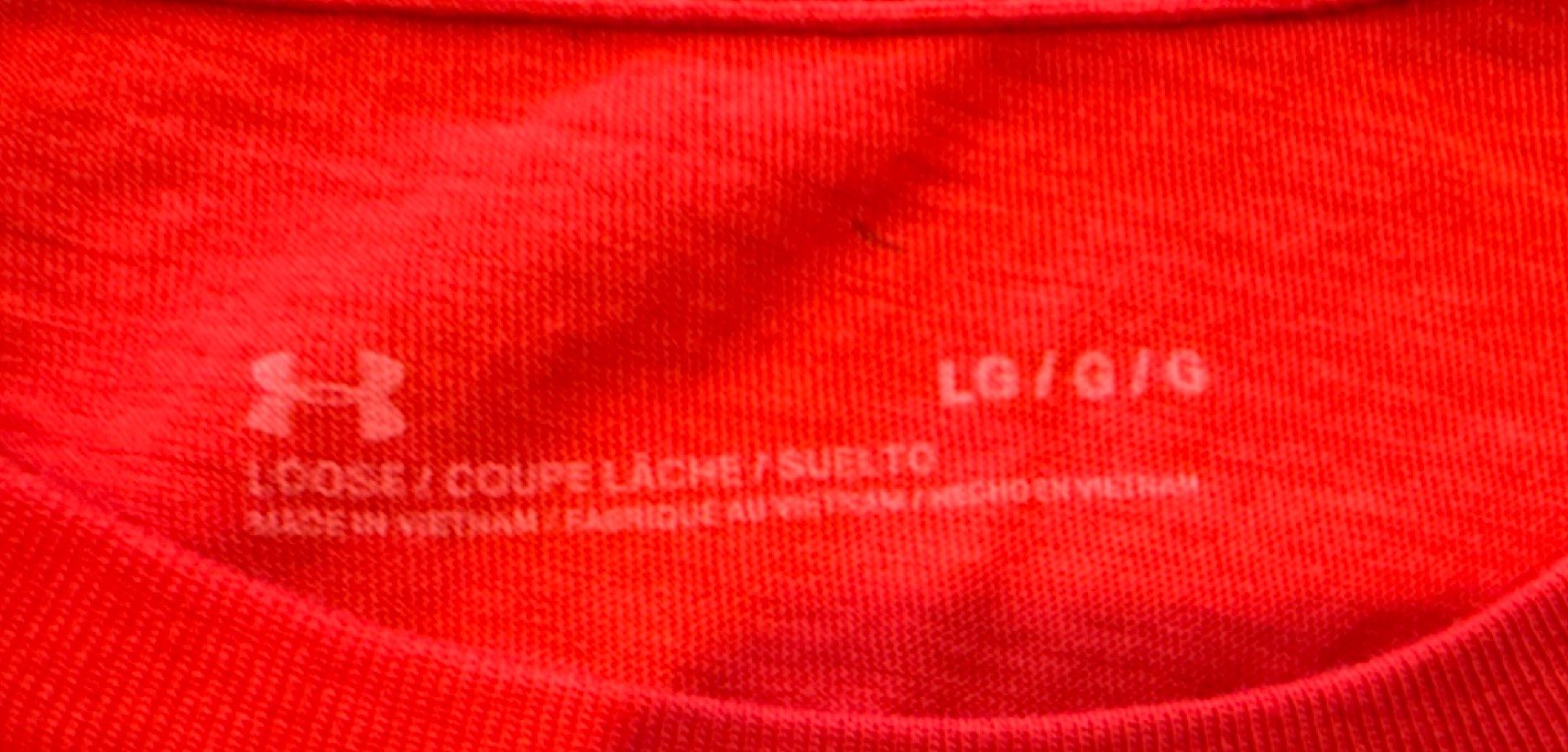 Under Armour UA Tech Men's Red Logo Crew Neck Short Sleeve T-Shirt, Size LG gallery
