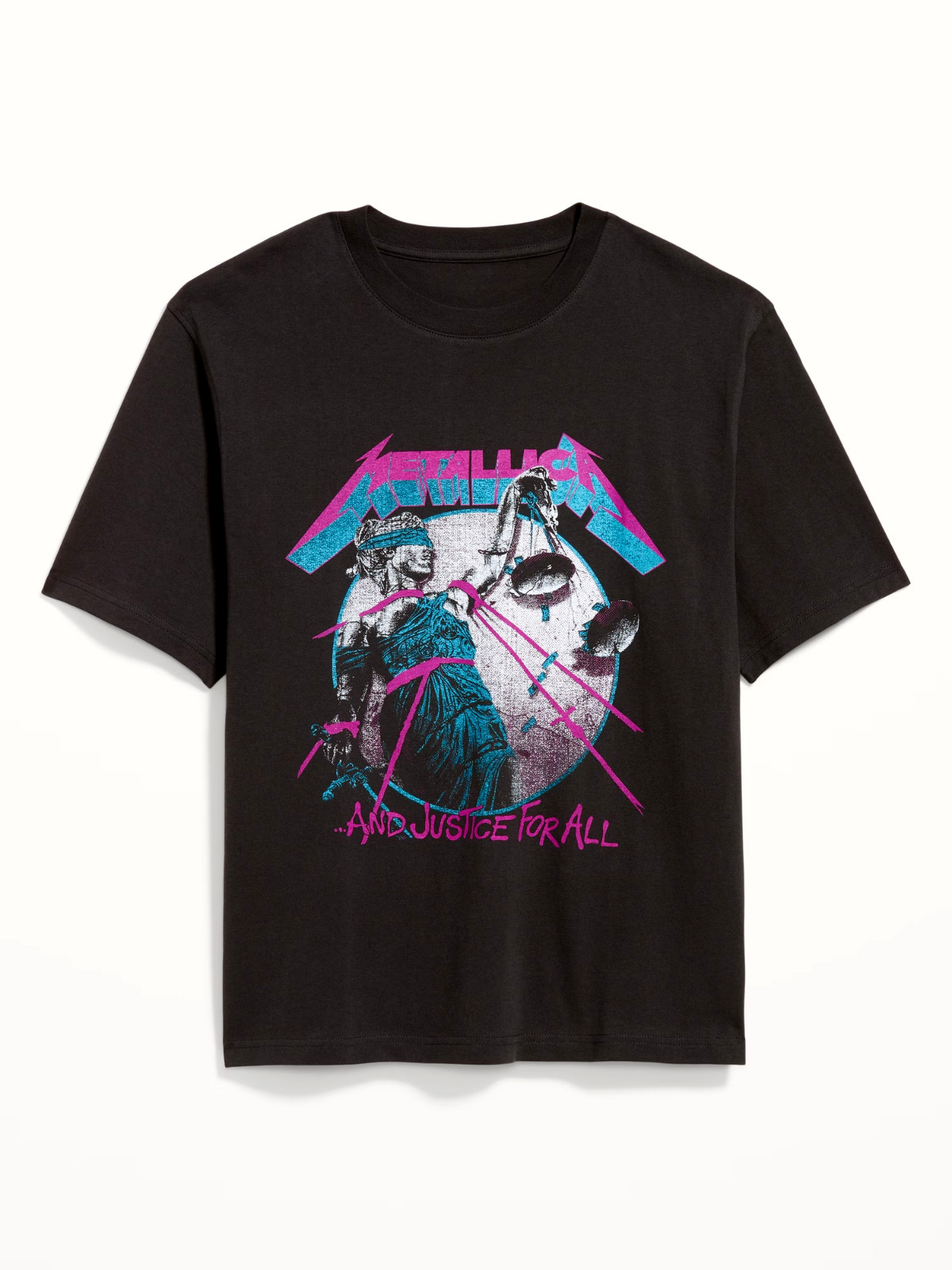New! Metallica And Justice For All Violet Black Unisex T-shirt Size S-5XL