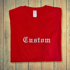 Custom Text Old English Embroidered Your Name Embroidery Goth Letter Branding