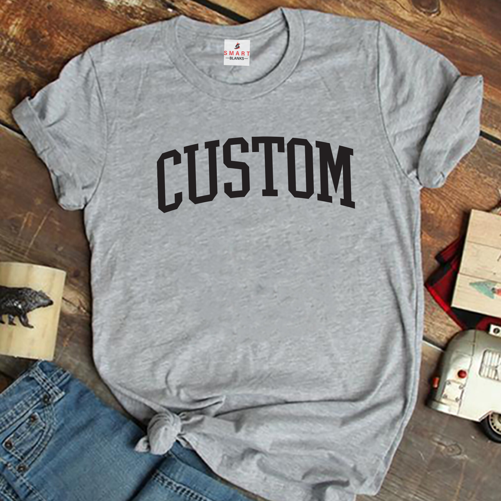 Custom Text University Font Shirt - Sports or School Custom T-Shirt College Gift gallery