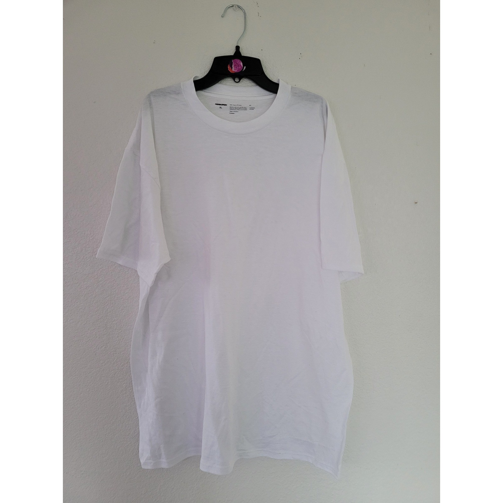 Nordstrom Mens XL White 100% Supima Cotton Short Sleeve Crewneck T-Shirt #22 gallery