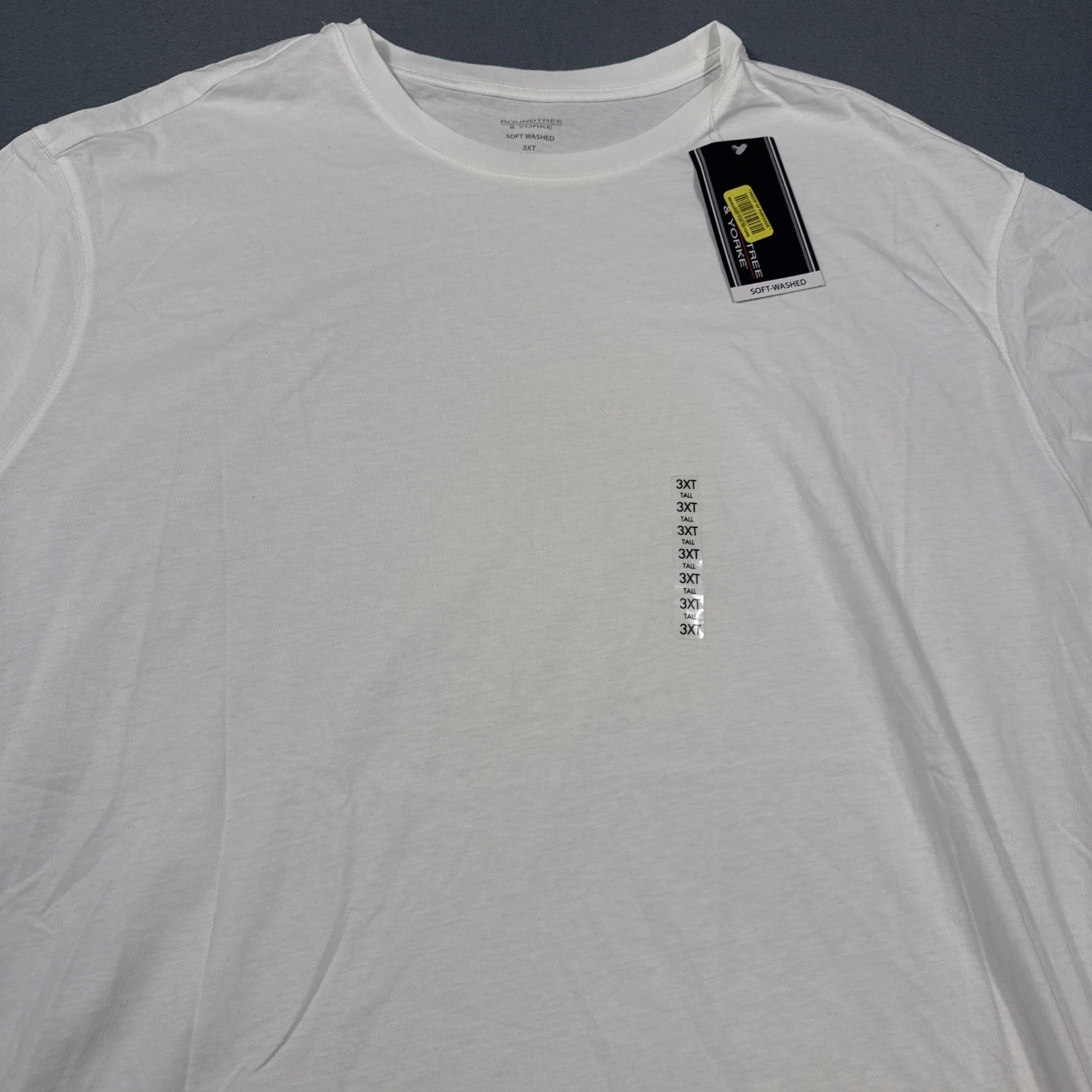 RoundTree & Yorke Cloud Crew Men's 3XLT White Crew Neck Short Sleeve Shirt gallery