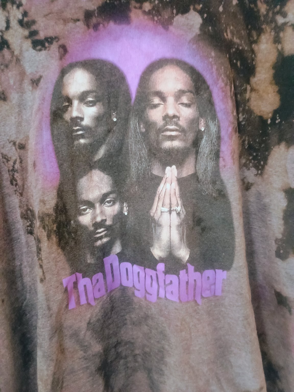 Snoop Dogg Purple Bleach Tie Dye Death Row T-Shirt Men’s 2XL Rap Retro 90s Style gallery