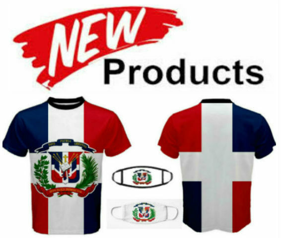 DOMINICAN REPUBLIC COAT OF ARMS FLAG MEN T-SHIRTS & FREE MASK CP BRAND gallery