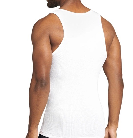 Jockey 3 Pack Size Small Durable Tank Top Men's White Cotton gallery