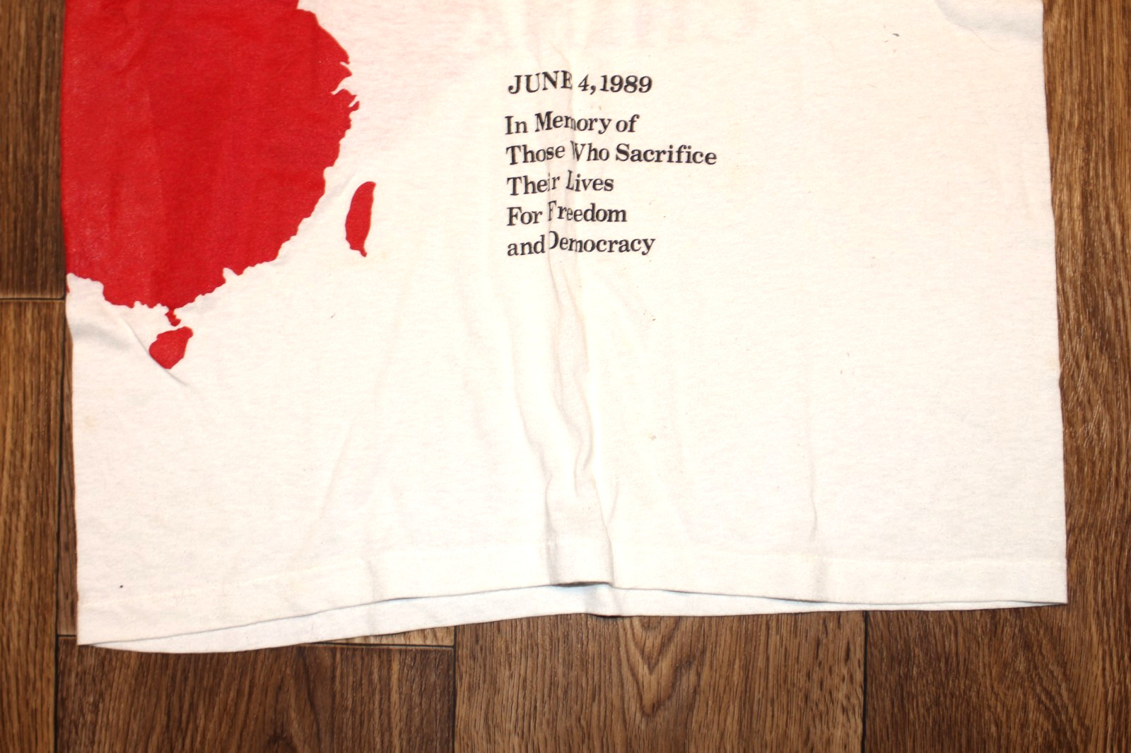 Vintage Solidarity For a Democratic China Graphic T-Shirt 1989 gallery