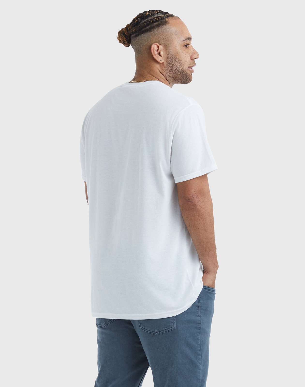 Hanes Men's T-Shirt Big & Tall Tri-Blend Short Sleeve Originals Crew sz LT-3XL T gallery