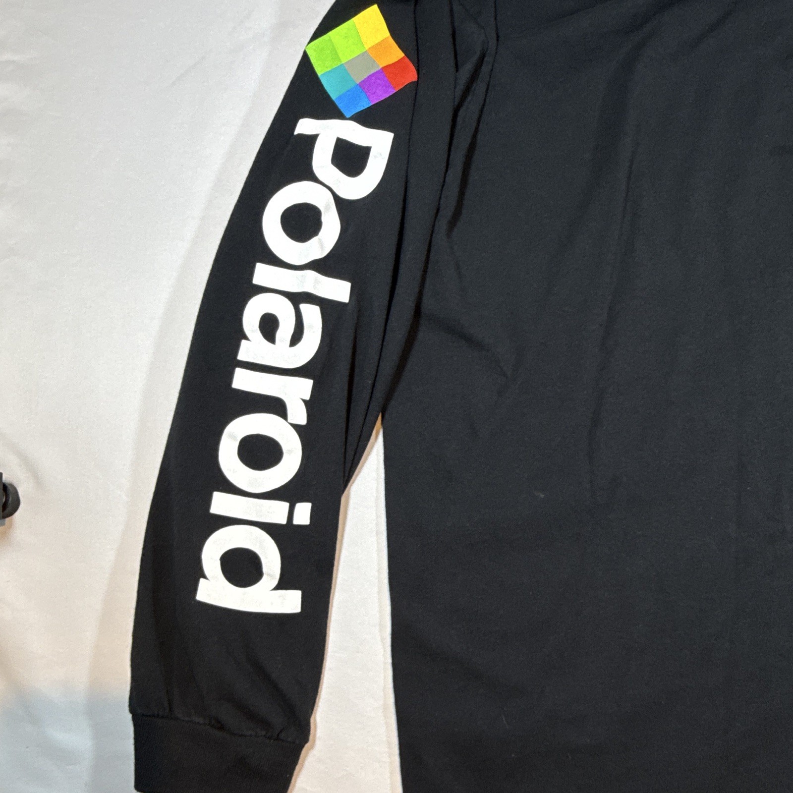 Polaroid OneStep Express Black Graphic Logo Long Sleeve Crew Neck T-Shirt XL gallery