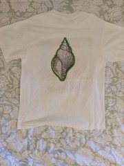 Hanes Ultraweight The Samples Double-Sided Graphic Print White Tee Men’s L