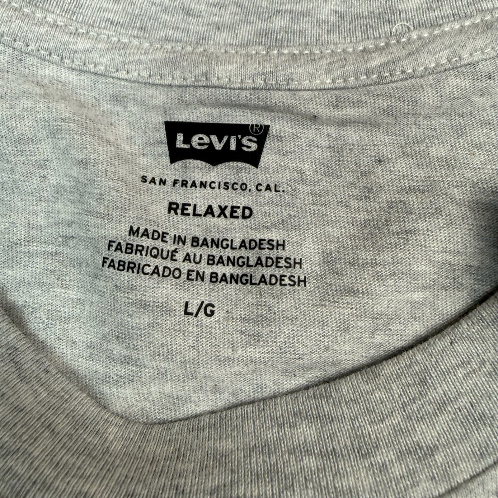 Levis Shirt Mens Large Relaxed Great Highway Speed Trials Short Sleeve Gray NWT gallery