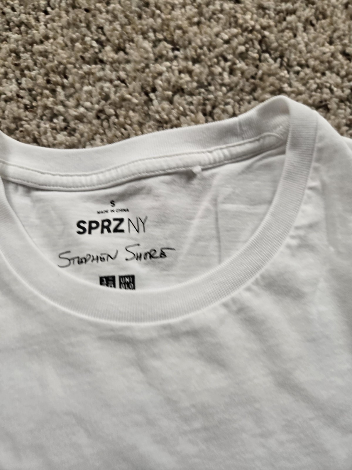 UNIQLO UT SPRZ NY Stephen Shore Shirt Mens Small White Photo Graphic Stars Tee gallery