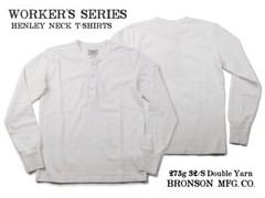 Bronson Men’s Long Sleeve T-Shirts Henley Neck Heavyweight Cotton Casual Shirts