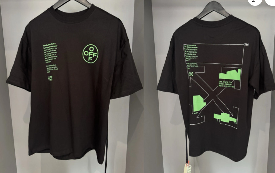 Off-White Black Green Men’s T-Shirt Streetwear Logo Graphic Tee Reprint S-5XL gallery