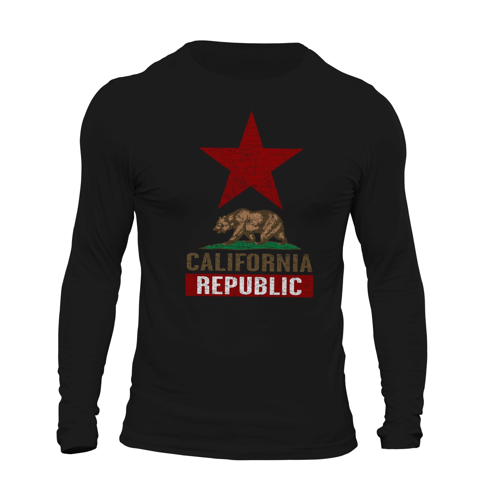 California Republic Top Star Long Sleeve Men's T-Shirt gallery
