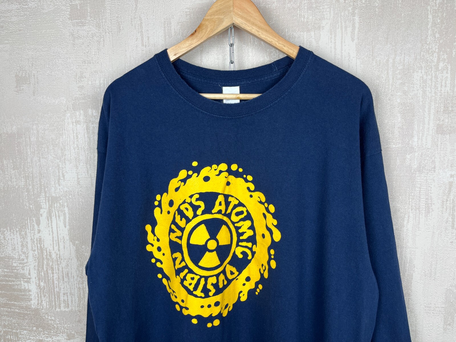 Ned's Atomic Dustbin Rock Band Vintage Long Sleeve T-shirt Size XL Navy Blue gallery
