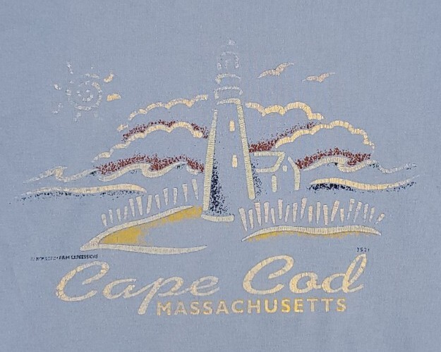 VINTAGE Cape Cod Shirt Mens Large Lighthouse Fruit Of The Loom F&M MA Adult A63 gallery