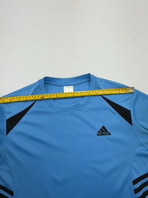 Adidas Boys Blue Athletic Logo T-Shirt Size Regular Condition Varies gallery