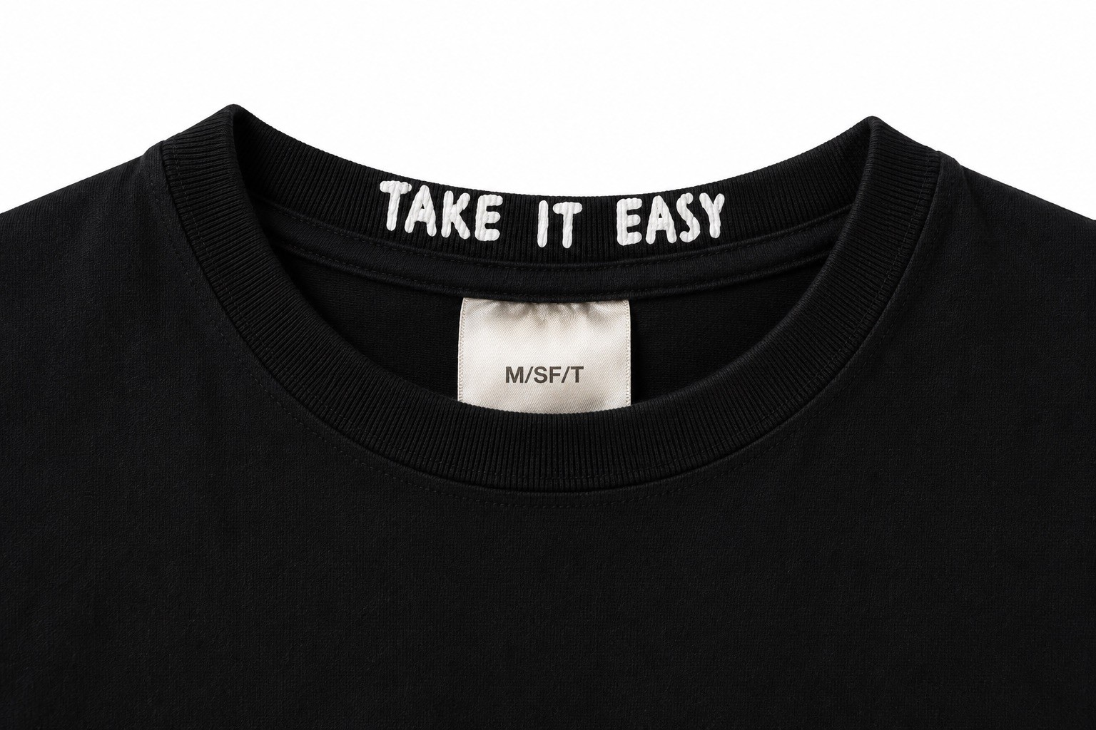 M/SF/T Misfit Mad Minds Take It Easy Mens T-Shirt Sz L Black Orange Graphic Tee gallery