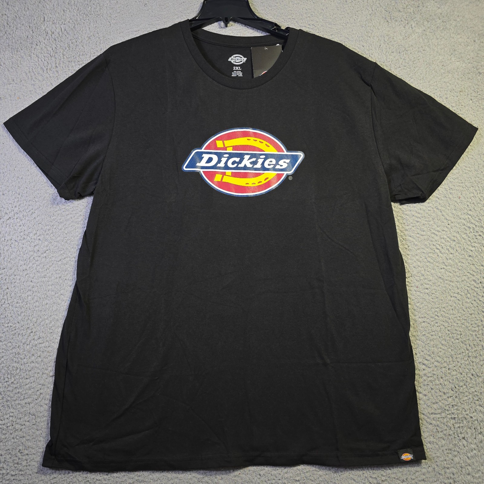 Dickies Shirt Mens 2XL XXL Black Regular Fit Classic Casual Logo Work Wear NWT gallery