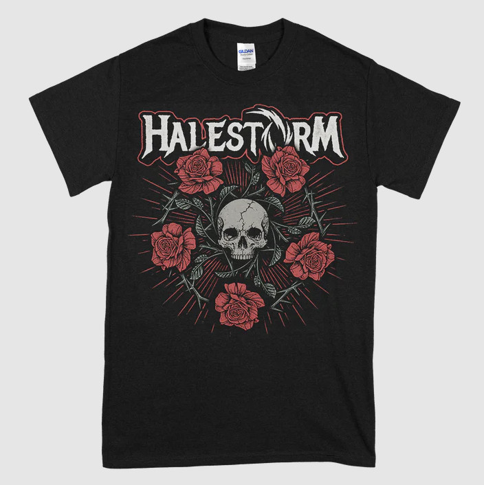 Halestorm Penta Rose Unisex T-Shirt Size S-5Xl
