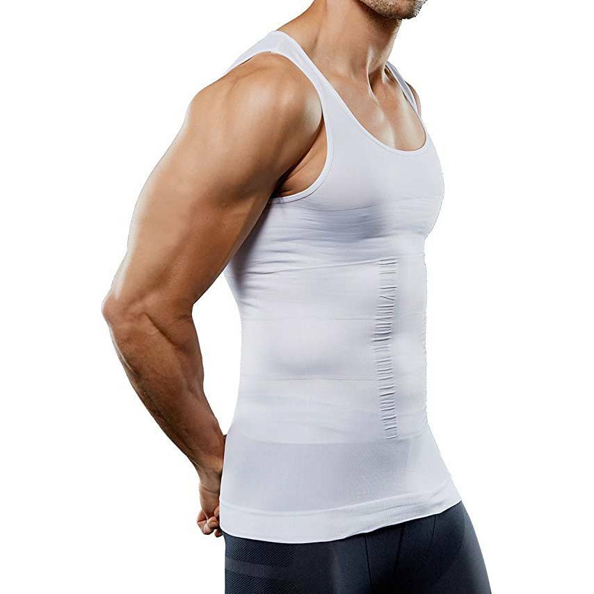 MEN SLIMMING BODY SHAPER BELLY TUMMY CONTROL COMPRESSION VEST SHIRT UNDERWEAR UK gallery