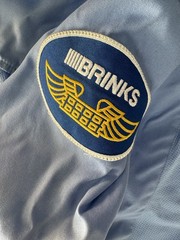 Brinks Armored Truck Bank Security Guard Shirts PAIR OF 2, SIZE 2XL BLUE – RARE