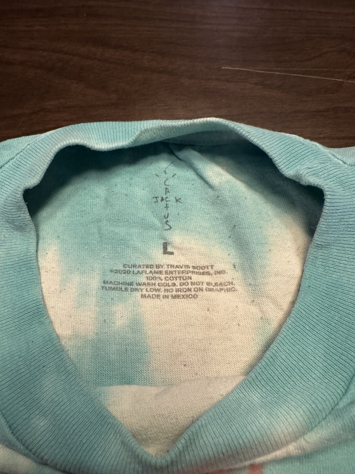 Travis Scott Fortnite Cactus Jack Smiley Face Earth Shirt Large Tie Dye gallery