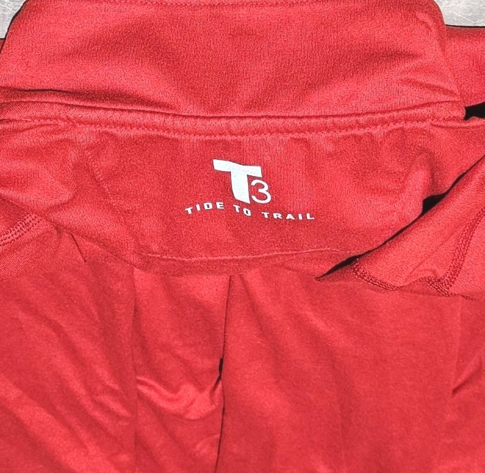 New! SOUTHERN TIDE T3-Red Poly/Spdx Cloth, Mens LS, 1/4.Zip, Pullover Shirt-(M) gallery