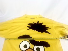2010 Sesame Street Sesame Workshop Bert Face Yellow T Shirt Size XL NWT