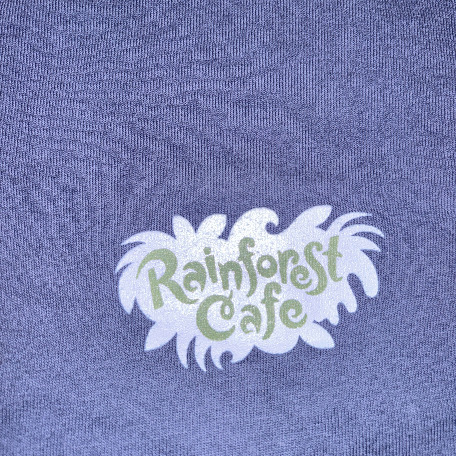 Vintage Rainforest Cafe Shirt Adult Large Blue Cotton Nashville USA 90s gallery