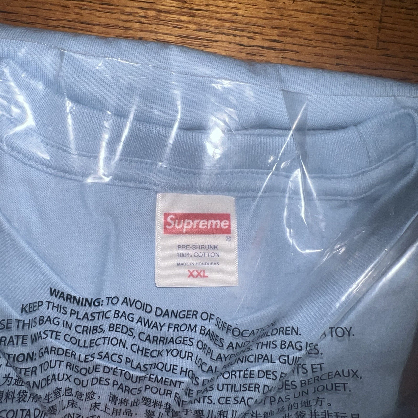 In-Hand Supreme Evolution Tee Powder Blue Size: Extra Extra Large gallery