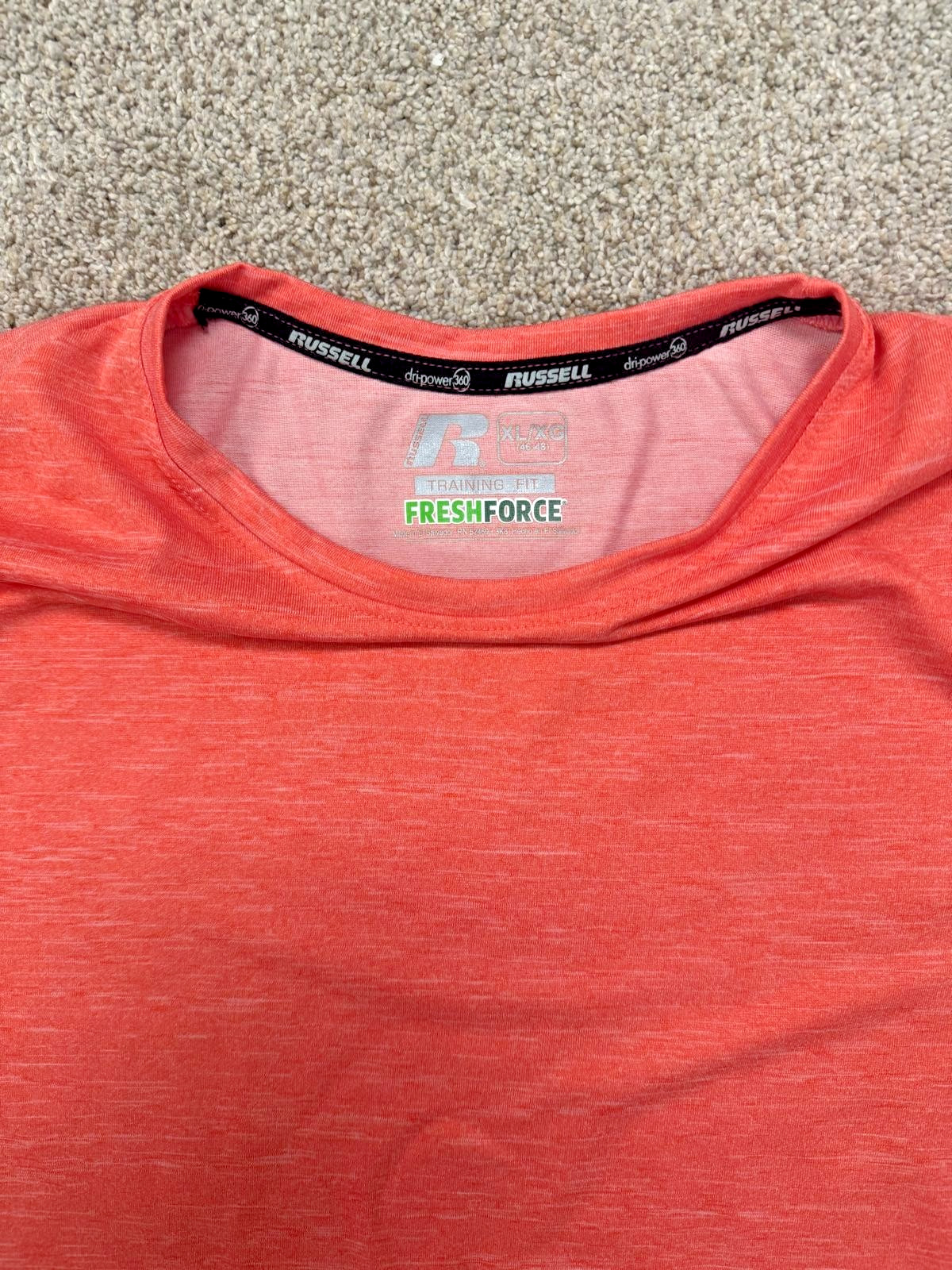 Russell Dri-power 360 Fresh Force Orange XL Polyester Blend T gallery
