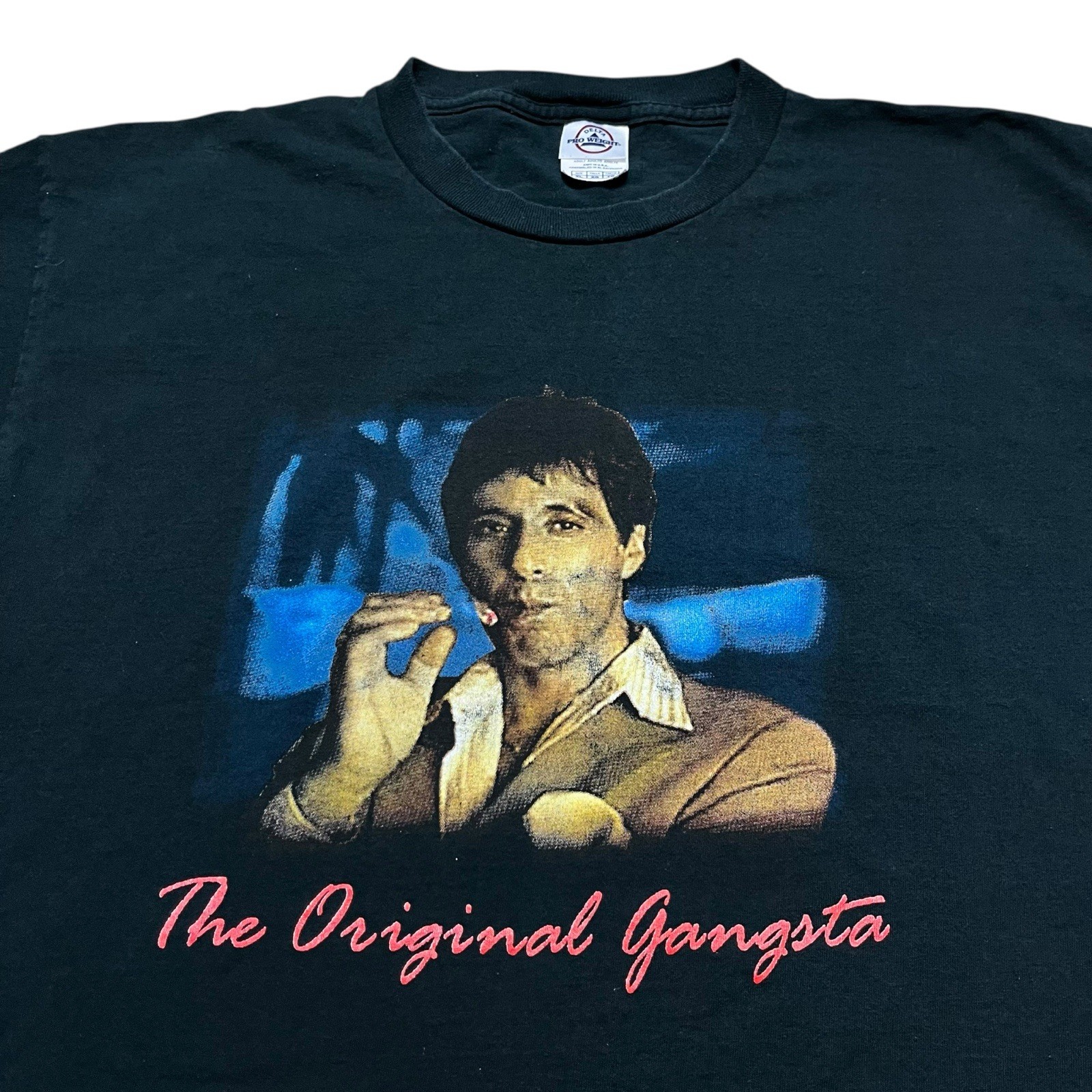 Vintage Scarface Portrait Tee Shirt Men’s Size XL Tony Montana Double Sided