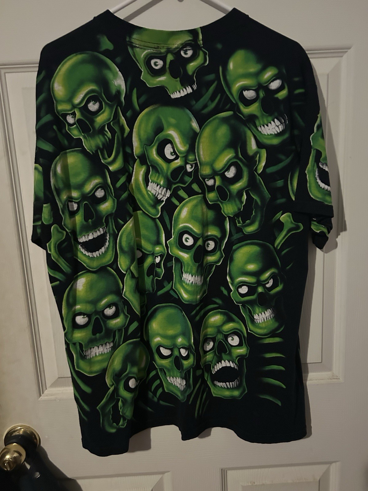 Liquid Blue Skull Pile Size Large Y2K gallery