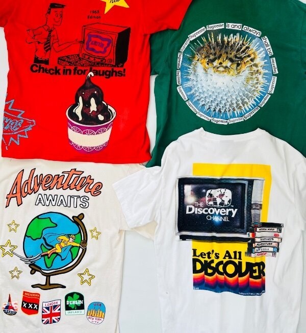 Icecream H&M Discovery Channel Supreme blowfish 1 cent mens 4 t-shirt lot M