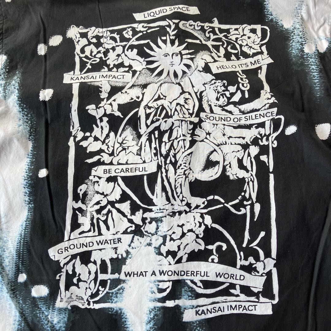 90s-00s Kansai Yamamoto KANSAI IMPACT Archive Grunge Bleach Shirt M gallery