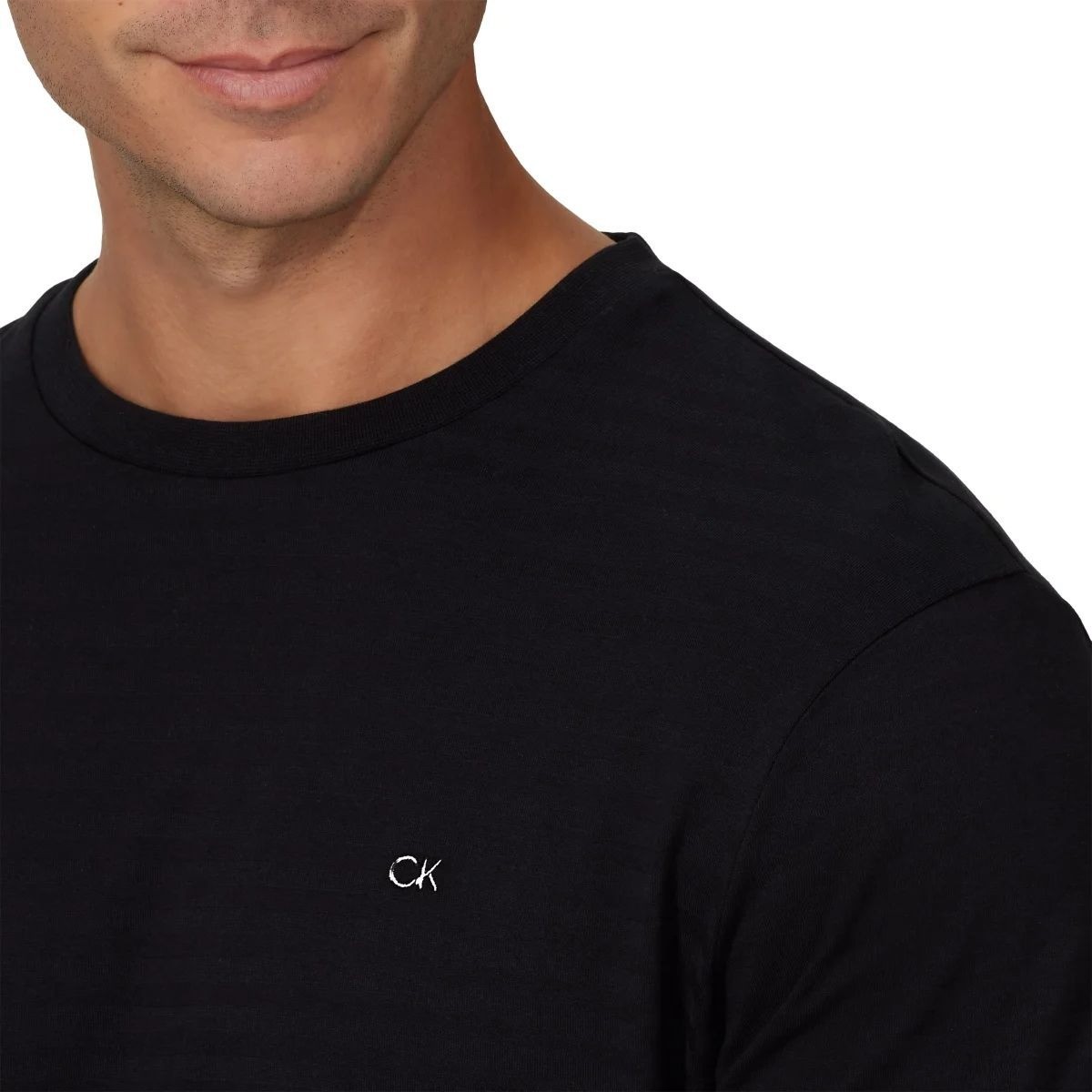 Calvin Klein Mens Beige Dress Tee T-Shirt Crew Neck Cotton Small New a0887 gallery