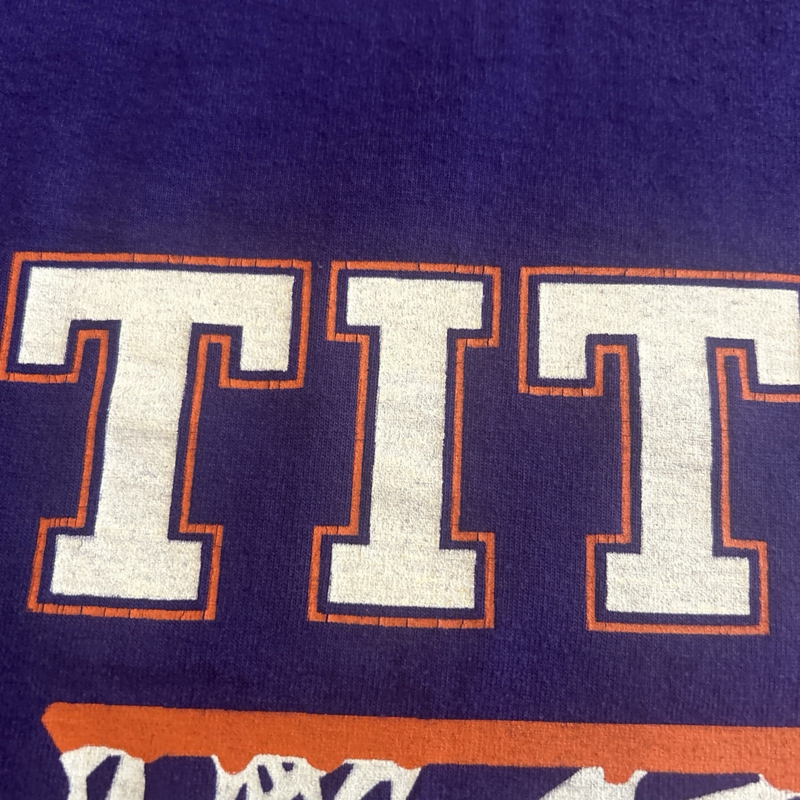 Vintage 90s Triway High School Titans Basketball Sixth Man T-Shirt Size XL Hoops gallery
