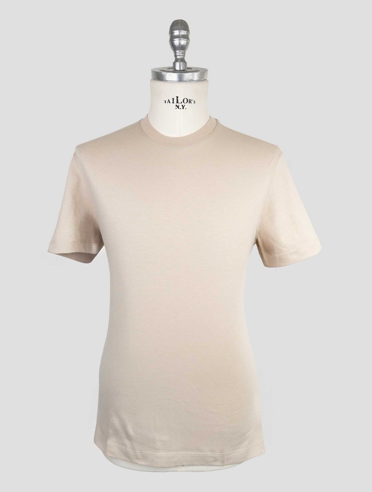NEW KIRED BEIGE SUPIMA COTTON T-SHIRT US 46 - EU 56 KR19 gallery