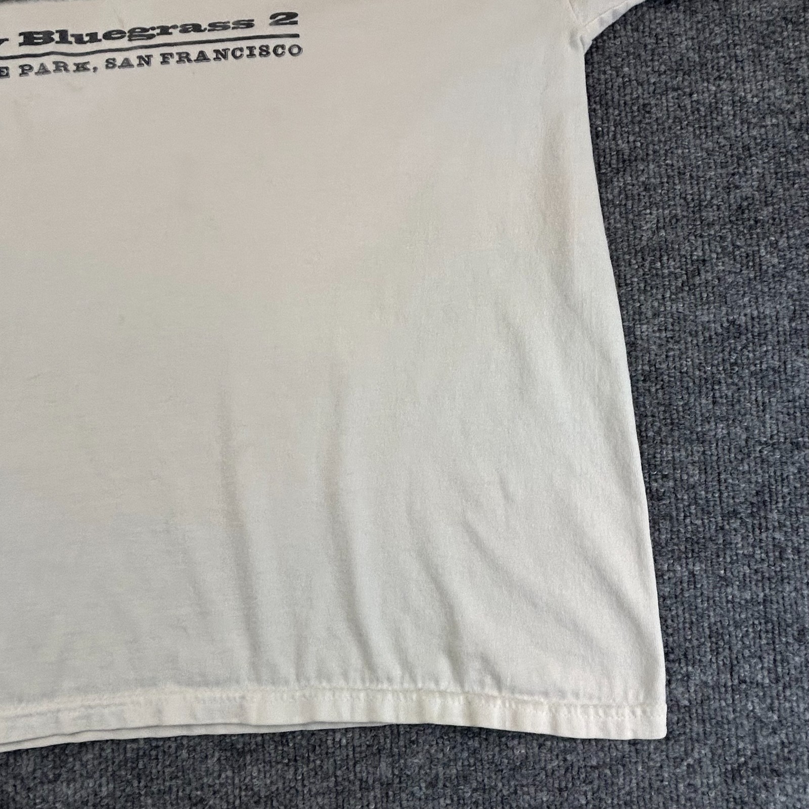 VTG San Francisco Shirt Adult XL White Bluegrass Concert Cable Car Golden Gate gallery