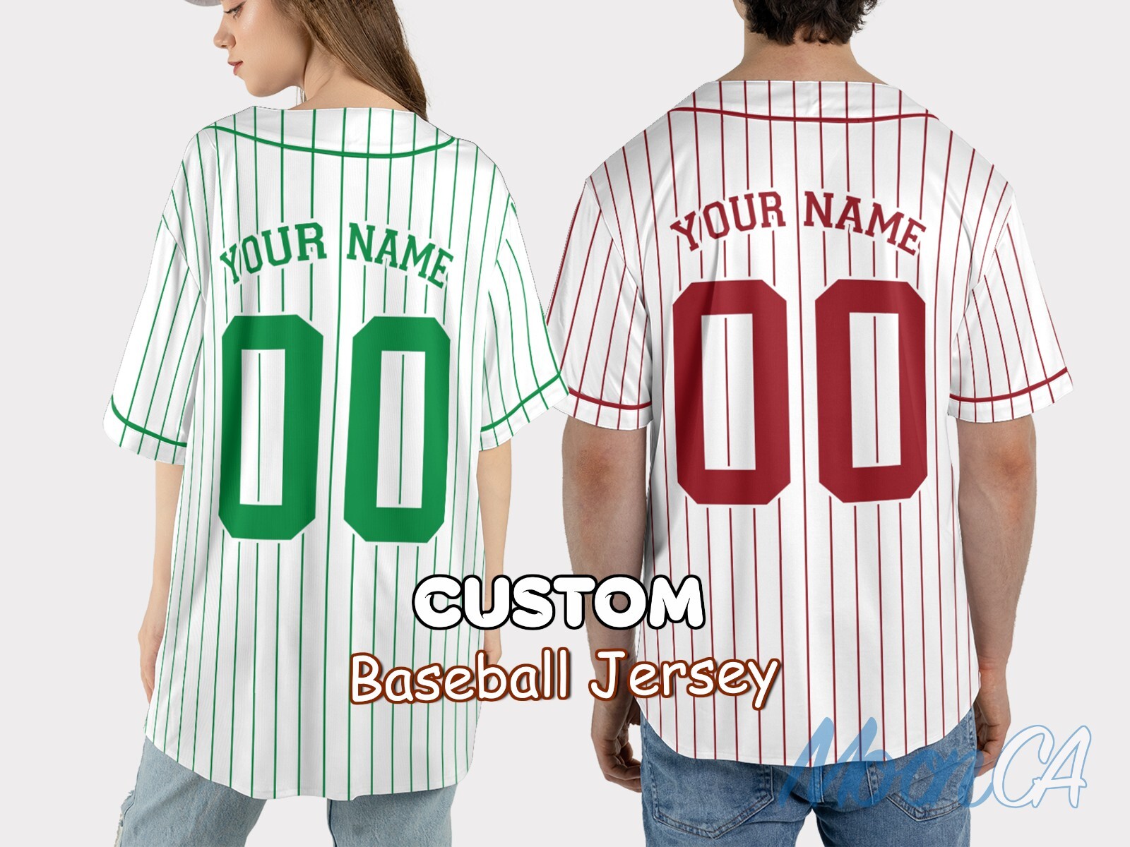 Custom Team Name Number Baseball Jersey Pinstripe Custom Baseball Jersey for Men gallery