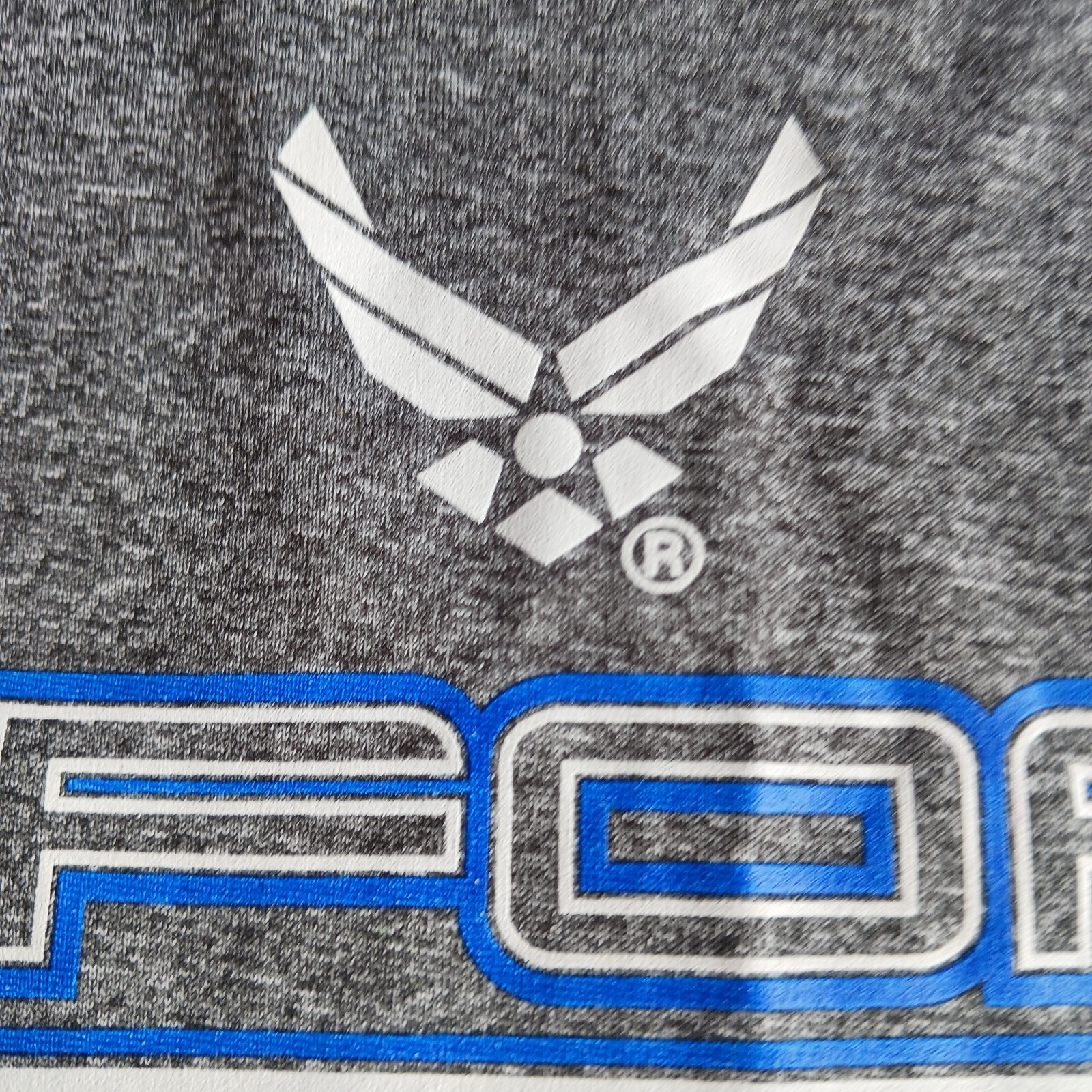 Airforce Academy T Shirt Mens Med Light Weight Short Sleeve Blue and White Logo gallery