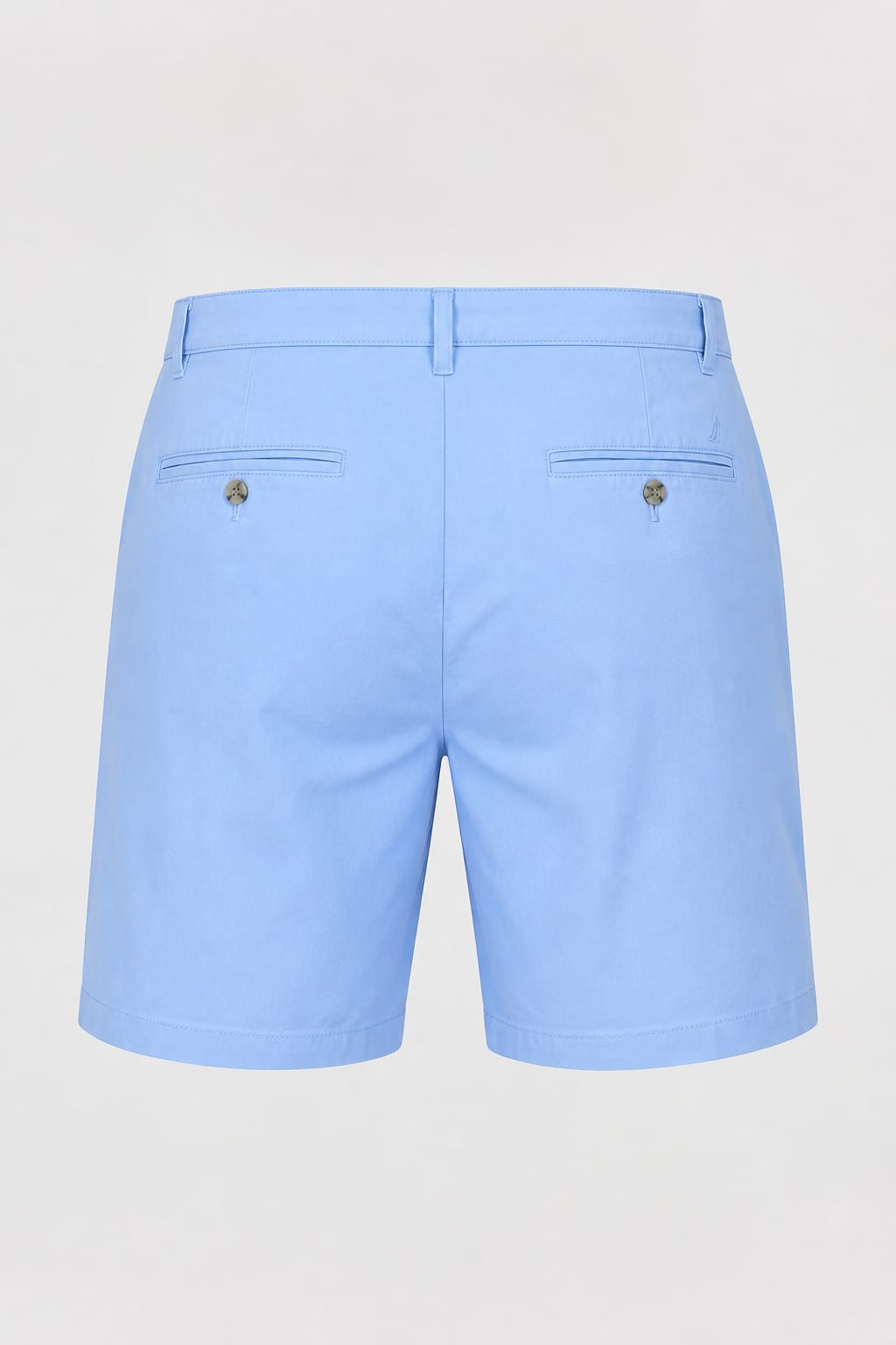 Vintage White Cotton Mid-Thigh Shorts Unisex Casual gallery